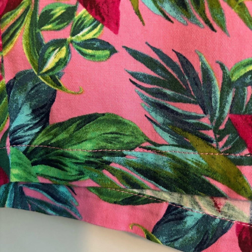 ❤️2/$15 or 3/$21❤️Stella Parker Tropical Leaf Print Shorts, Size 6 - Picture 5 of 9